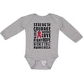 thumbnail image 3 of Inktastic Sickle Cell Awareness Strength Courage and Support Boys or Girls Long Sleeve Baby Bodysuit, 3 of 5