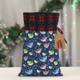 thumbnail image 5 of Rocae Colorful Cartoon Shark Print Christmas Drawstring Linen Gift Bag with Drawstrings Treat Bag Goody Present Bags for Christmas Party Favor, 5 of 8