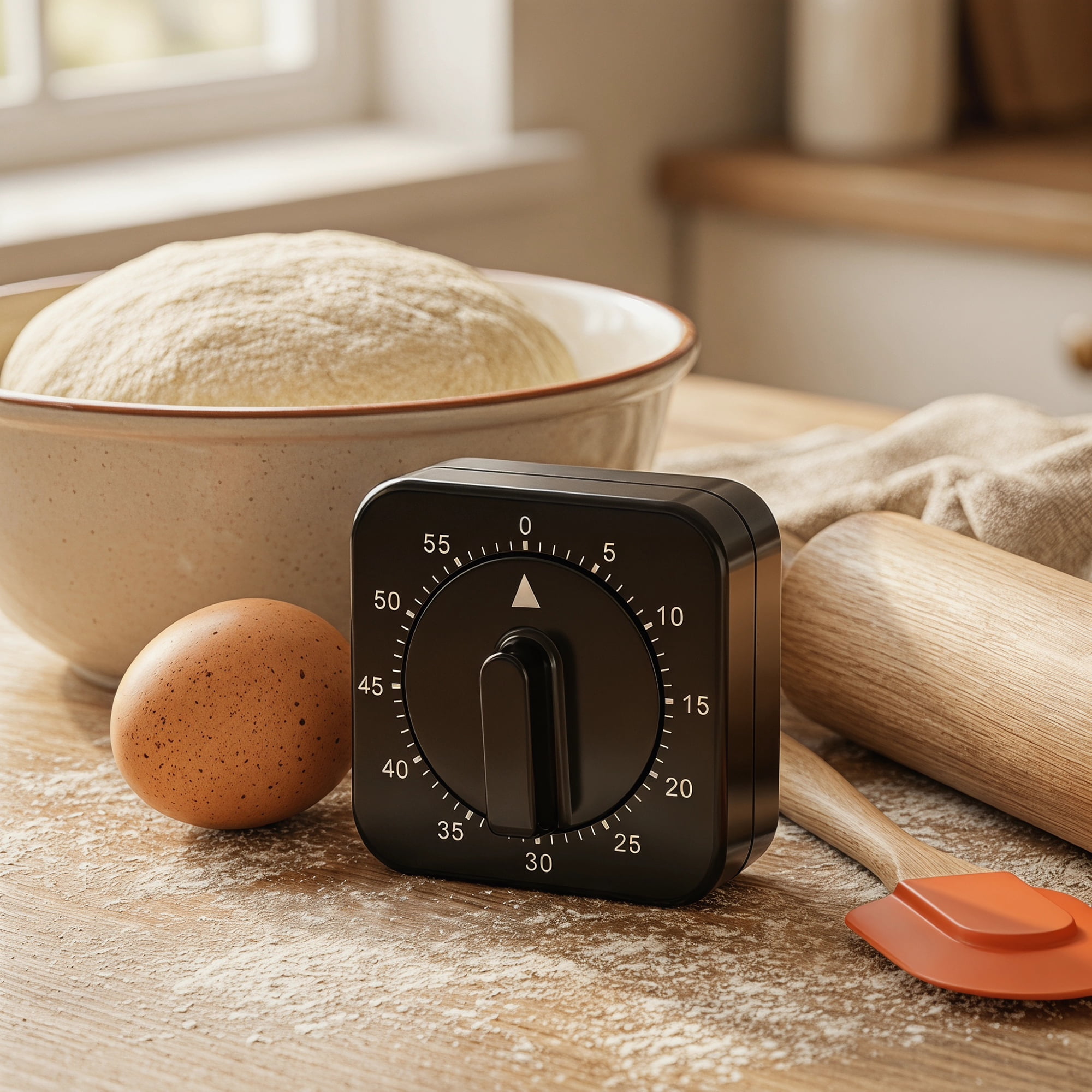 Unique Bargains 60 Minute Kitchen Digital Visual Timer for Cooking Black-C