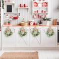thumbnail image 5 of Mini Eucalyptus Christmas Wreath Small Christmas Wreath Christmas Wreaths for Front Door Artificial Small Hanging Wreath with Bow for Cabinet Door Chair Back Party Decor 1Pcs, 5 of 6
