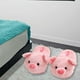 thumbnail image 5 of Pantuflas de animales de peluche para hombres y mujeres, pantuflas para interiores y exteriores, zapatos de casa antideslizantes de felpa suave, , Rosado Yinane Zapatillas de mujer, 5 of 8