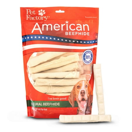 UPC: 0094983282096 | Pet Factory American Beefhide Chip Rolls Natural Flavor – 5   50 Count