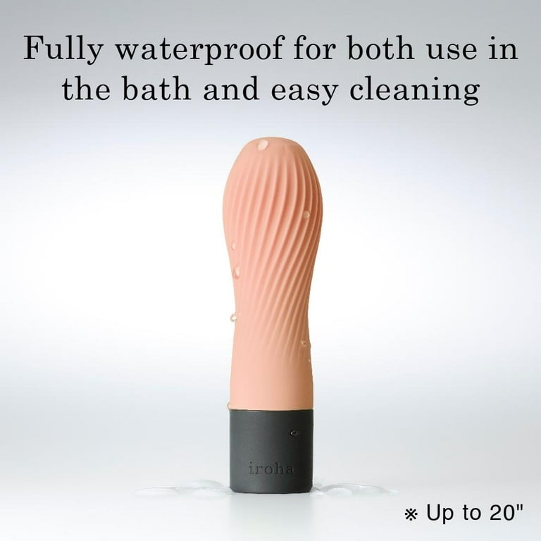 clit vibrator battery powered Iroha Stick by TENGA Light Pink - White Battery Powered Discreet Bullet  Vibrator for Clitoris main image 1