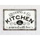 thumbnail image 1 of Decoración de cocina de estilo rústico, arte de cocina, arte de pared de cocina vintage, arte de cocina, letrero de cocina, letreros de cocina, estilo rústico, década de 1940, tamaño: 8 x 12 pulgadas, 1 of 4