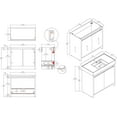 thumbnail image 6 of Blossom Capri 36" Freestanding Vanity in Glossy White | Acrylic Sink | LED Wood Cabinet | Soft-Close Storage, 6 of 10