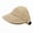 Khaki, variant on Summer Wide Brim Sun Hat For Women Sun Hats Foldable Adjustable Outdoor Beach Bucket Hat UV Protection Visors Fisherman Ponytail Caps