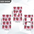thumbnail image 7 of Yayeee Toggle Light Switch Wall Plate 1-Gang 4.5"x2.7" Home Decorative Outlet Cover, Cartoon Strawberry, 7 of 7