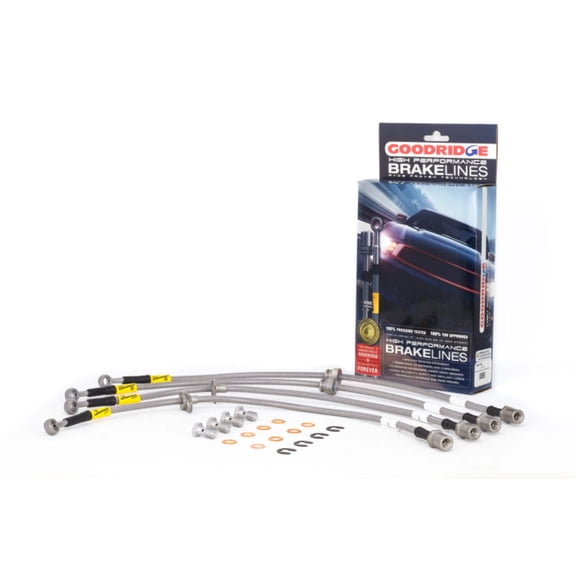 Goodridge Usa 24215 G Stop Ss Braided Brake Line Kit Fits 02 07 Fits/For Fits select: 2002-2004 SUBARU IMPREZA WRX, 2005 SUBARU IMPREZA WRX/VDT