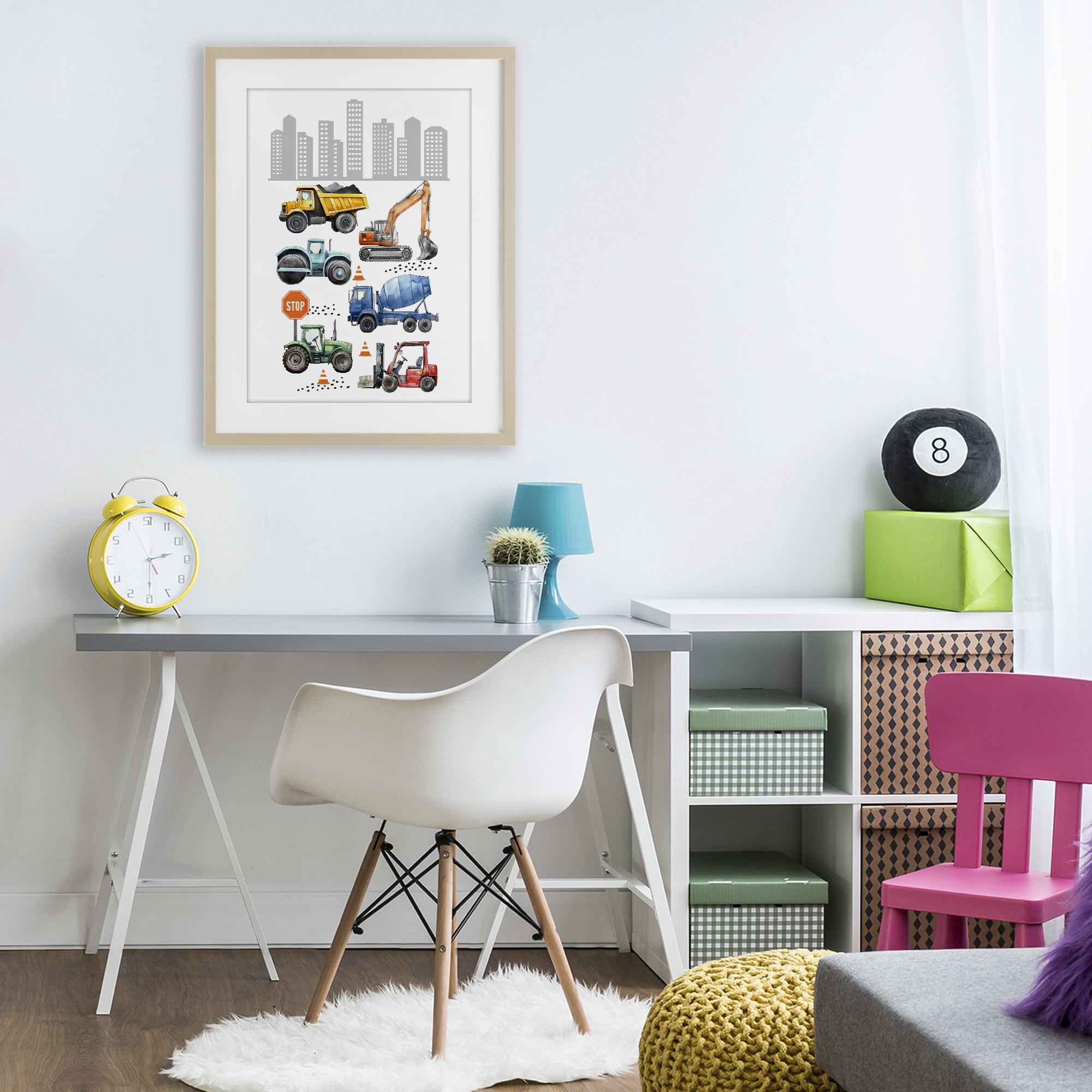 Stupell Industries City Keeps Moving Birch Framed Print Under Glass, design by Christine Simpson Art