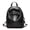 Black, variant on Mini Anti-Theft Backpack for Women, Soft PU Leather Small Daypack with Back Zipper, Convertible Shoulder Bag for Travel and Daily Use