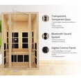 thumbnail image 4 of JNH Lifestyles Joyous 2 Person Low EMF Far Infrared Home Sauna - Personal Indoor Luxury Spa for House and Gym, 4 of 11