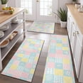 thumbnail image 2 of Pioneer Flower Floral Print Pattern Kitchen Rugs Sets Of 3,Kitchen Runner Rugs Non Skid Washable,Decorative Kitchen Floor Mats for Kitchen,Sink,Laundry,17X30 Inch + 17X47 Inch + 17X59 Inch, 2 of 6
