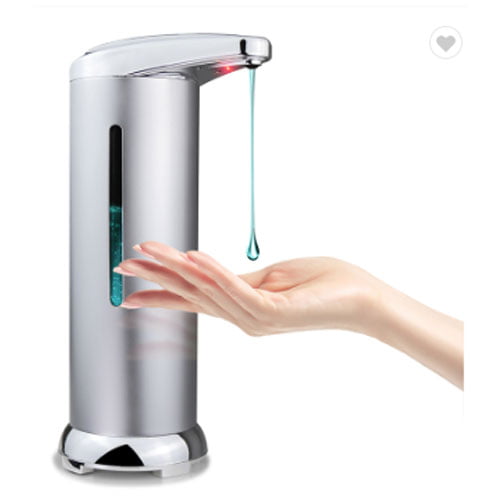 Upgraded Stainless Steel Touchless Waterproof Base Adjustable Switch 2020 Newest Auto Hand Infrared Electric Soap Dispenser Suitable for Bathroom Kitchen Hotel Restaurant Automatic Soap Dispenser