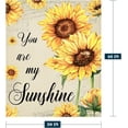 thumbnail image 2 of Yibo Living Sunflower Throw Blanket Spring Summer Floral Blanket for Couch Sofa Bed Soft Cozy Fuzzy Fleece Blankets Home Living Room Decoration Print Blanket Gift for Women Mom Girls, 2 of 6