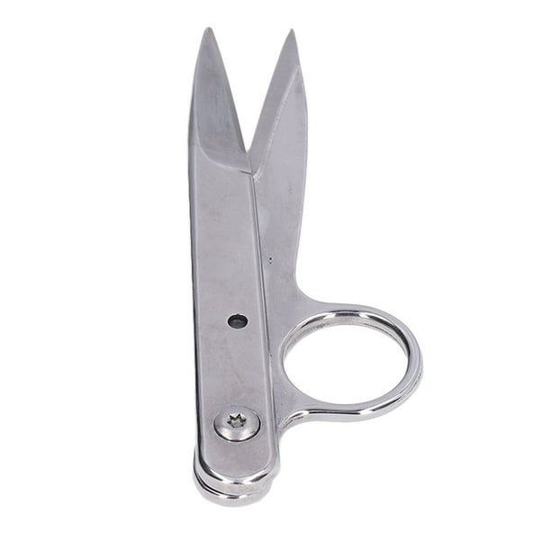 Tijeras de punto de cruz con cabezal de hilo en forma de V, tijeras de acero inoxidable para uso doméstico, tijeras para hilo de sastre