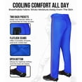 thumbnail image 6 of Exxact Sports Proline Full Length Baseball Pants Youth with Stripes, Relaxed Fit Open Bottom Boys Baseball Pants (Royal Blue/Orange,YM), 6 of 7