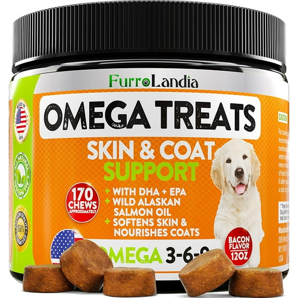 Furrolandia Skin & Coat Support Omega Oils for Dogs Allergy & Itch