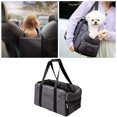 thumbnail image 2 of Console Dog Car Seat - Portable Dogs Armrest Booster Seat for Small Dog, Anti-Collapse Pet Car Seat with Soft Cushion Safety Belt, Support Pet Up to 11lbs, 2 of 5