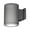 Graphite, variant on Wac Lighting Ds-Ws05-U Tube Architectural 7" Tall Led Outdoor Wall Sconce - Black
