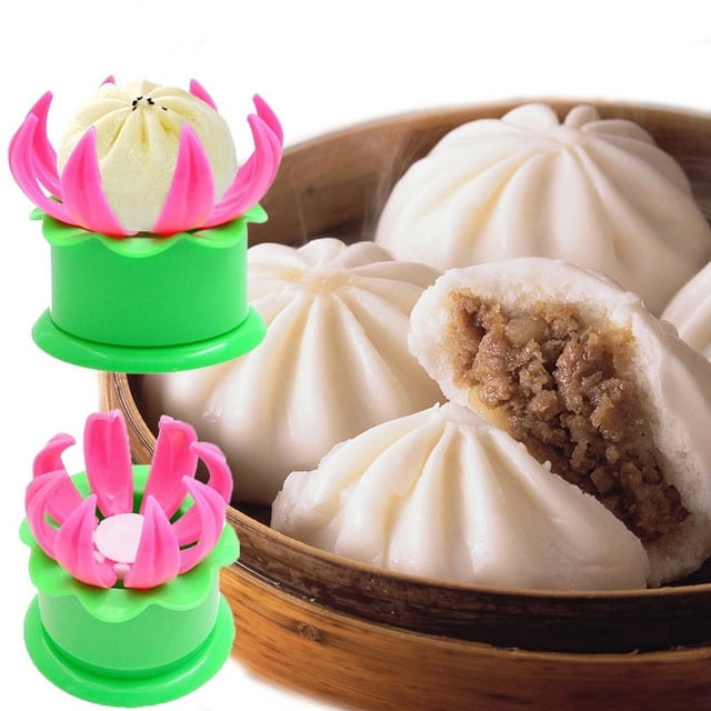 Vaidha Bun Dumpling Maker,DIY Ravioli Pie Steamed Stuffed Bun Dumpling Maker Molds Tools