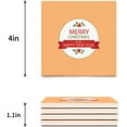 thumbnail image 3 of RYLABLUE Merry Christmas Set of 6 Coaster for Drinks, Absorbent Ceramic Stone Coasters Cup Mat with Cork Base for Home Kitchen Room Coffee Table Bar Decor, 3 of 4