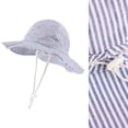 thumbnail image 4 of NOEGOEU Baby Sun Hat Toddler Summer Sun Protection Bucket Hat Outdoor Fishing Safari for Boys Girls (Navy,2-4 Years), 4 of 4