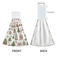 thumbnail image 3 of Yayeee Kitchen Hanging Hand Towels Set of 2 with Loop Bathroom Absorbent Tie Towel, Green Nordic Christmas, 3 of 7