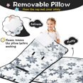 thumbnail image 3 of Blue Christmas Snowflake Pattern Toddler Nap Mats for Kids Preschool,50"x20" Sleeping Mat Bag or Kids,Toddler Sleeping Bag,Toddler Nap Mat or Daycare, 3 of 6