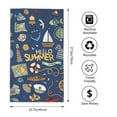 thumbnail image 2 of Kdxio Hand Towel Marine Nautical for Bathroom Kitchen Fingertip Bath Towels 27.5 x 16 Inch Home Hotel Gym Laundry Room, 2 of 5