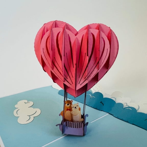 Love Air Balloon WOWPOP CARD