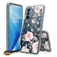thumbnail image 2 of Xpression Phone Case For Apple iPhone 17 Pro Floral Pattern Hybrid Transparent TPU Silicone, Shock Absorption Bumper, Hard Back Slim Cover, Pink Roses Flower, 2 of 9