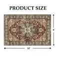 thumbnail image 6 of VOGGES Washable Boho Area Rug 8’x10’, Large Soft Rugs for Living Room 8x10 Vintage Carpet for Bedroom Dining Room Non-Slip Stain Resistant, 6 of 7