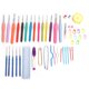 thumbnail image 1 of Uadme Agujas de ganchillo, aguja de suéter extendida, herramientas de tejido de mango suave de colores para los amantes de la artesanía, 1 of 5
