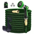 thumbnail image 2 of D&D Products 50ft Expanding Garden Hose Heavy Duty Flexible No-Kink Expandable Extra-Strength Water Hose with Multi-Setting Spray Nozzle and Hose Holder Blue Green Black - 25ft 50ft 75ft 100ft 150ft, 2 of 5