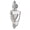 Satin Nickel, variant on Sure-Loc DK180 15 5-7/16" Tall Urn Door Knocker - Nickel