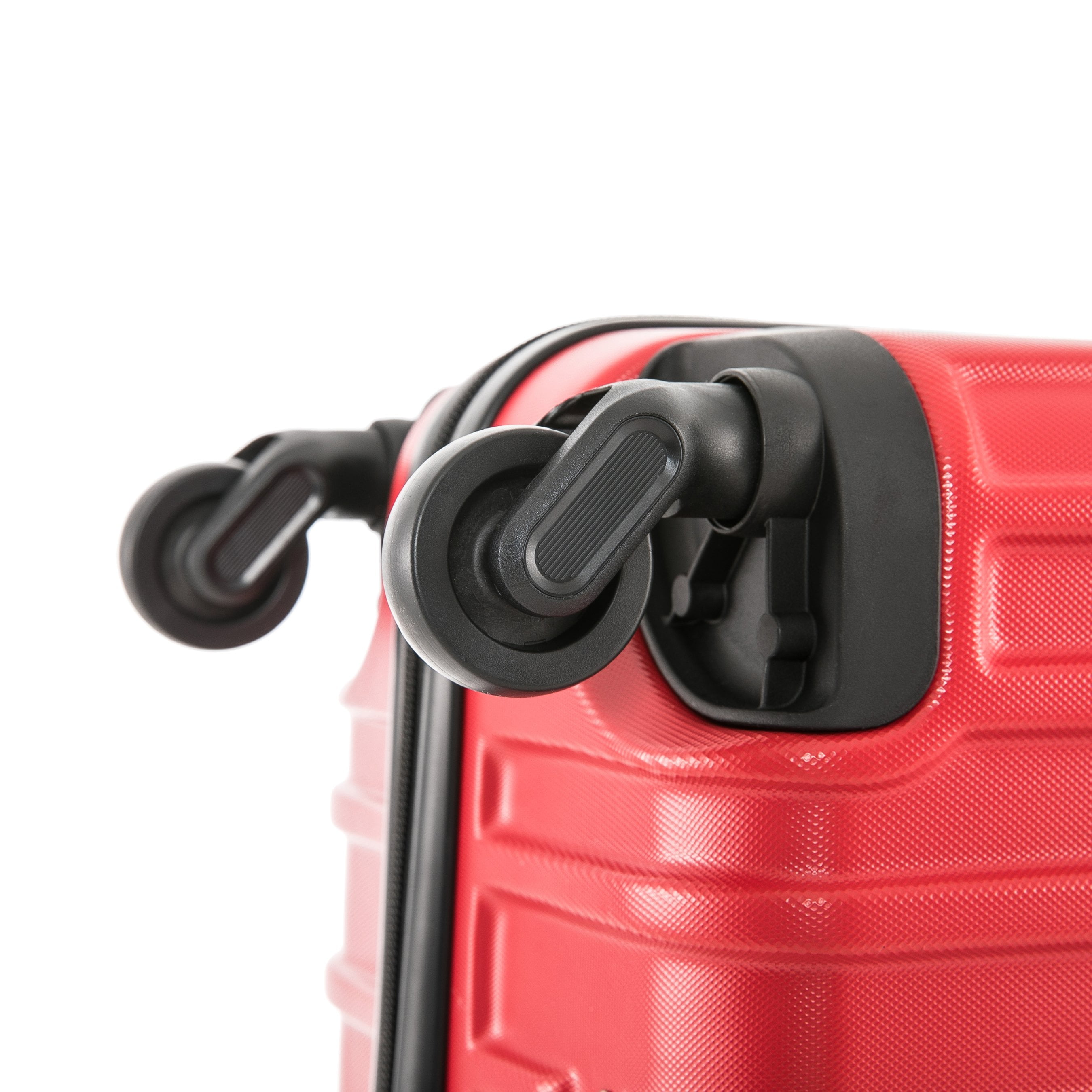 InUSA Vasty 24" Hardside Lightweight Luggage with Spinner Wheels, Handle, and Trolley, Red