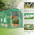 thumbnail image 3 of Grezone Walk-in Tunnel Greenhouse 10x6.6x6.6 FT Upgraded Green House with Dual Zippered Screen Doors & 6 Screen Windows Heavy Duty Plastic Plant Warm House with Reinforced Frame, 3 of 8