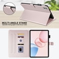 thumbnail image 4 of for Honor Pad 10/Honor Tablet 10 12.1 inch Case, Rhombus Pattern Multiple Viewing Angles Stand Slim Folio Cover (Rose Gold), 4 of 6