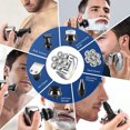 thumbnail image 5 of Afeitadora eléctrica para hombres, recortadora de calva: - 6 en 1, recortadora de barba recargable, afeitadora rotativa multifunción, afeitadora eléctrica para calva, profesional, inalámbrica, resistente al agua, para hombres, 7 cabezales esquí esquí Gafas de esquí, 5 of 5
