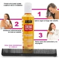 thumbnail image 3 of Crema para Peinar de Argán Nefertiti 300ml + Peine Graduado Alfamar | Nutre, suaviza y controla el frizz | Cabello hidratado, brillante y manejable sin enjuague, 3 of 5