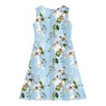 thumbnail image 5 of Delliss Girls Summer Sleeveless Dress Tropical Print Skater Twirly Dresses 4-14Years, 5 of 8