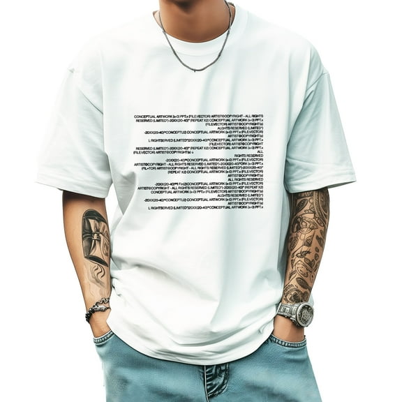 Graphic Tees for Men Summer New Print Casual Tee Fashion Trend Sports Shirt Select