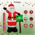 thumbnail image 3 of Inflable de Navidad Artego Santa Claus gigante 2.4m con luces led, 3 of 8