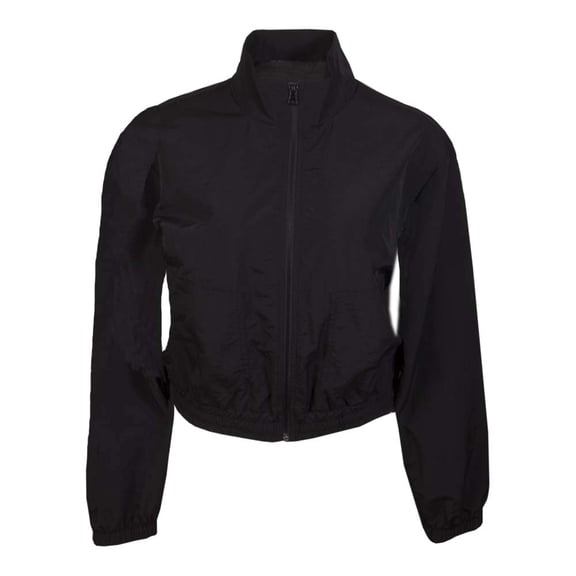 Chamarra George para Dama, con Cuello Alto Negro Talla G