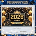 thumbnail image 2 of Gold & Black Class of 2026 Banner  Graduation Backdrop Glitter Graduation Display for High School Graduation Party College Graduation Ceremony Photo Shoot, 2 of 8