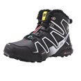 thumbnail image 4 of Zapatos de senderismo Zapatillas casuales para hombre PU transpirable para otoño invierno (45) Blanco, 4 of 9