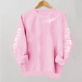 thumbnail image 2 of BLVB Valentines Day Sweatshirt for Women Love Heart Shirts Casual Valentine Pullover Long Sleeve Tops Lover Gift, 2 of 5