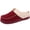Wine Red, variant on LongBay Women's Moccasin House Slippers, Wool-Like Memory Foam House Shoes with Plush Fleece Lining, Slip-On Moc Clogs for Indoor Outdoor