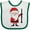 White and Green, variant on Inktastic Clarinet Christmas Music Santa Boys or Girls Baby Bib