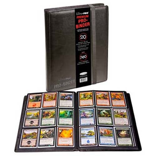 Black Premium Ultra Pro 9 Pocket Sideloading 20 Page 360 CARD Binder MTG POKEMON 